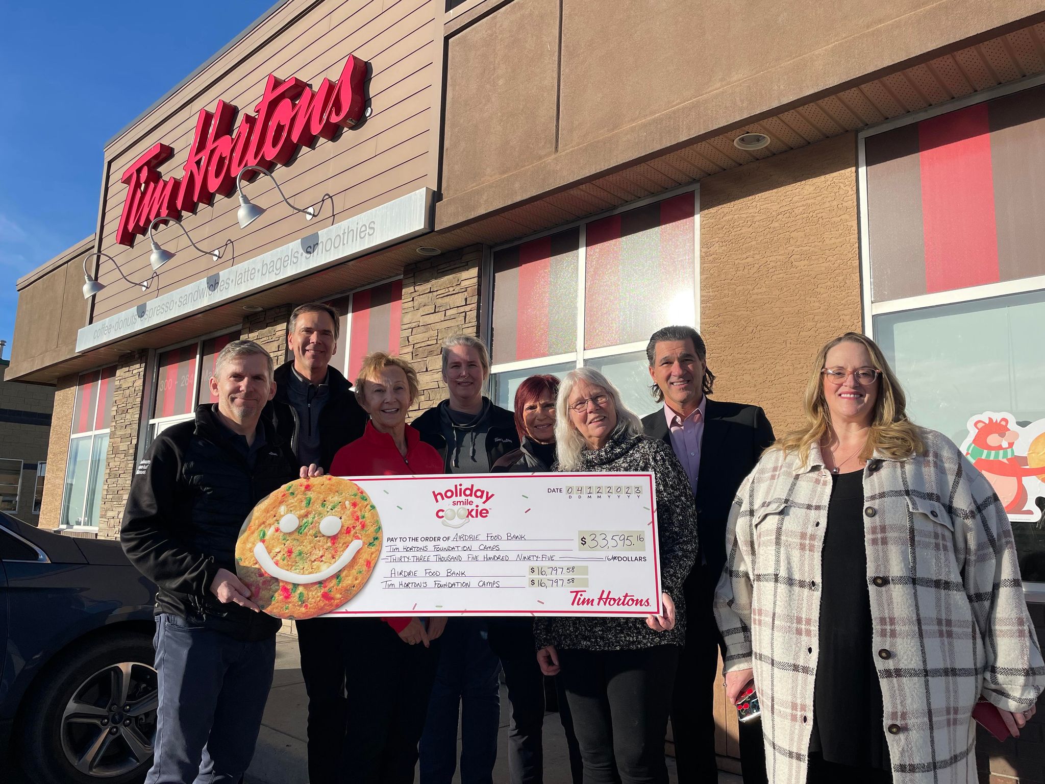 Airdrie Food Bank left smiling from the Smile Cookie Campaign